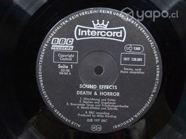 Vinilo Mike Harding Sound Effects - Death & Horror