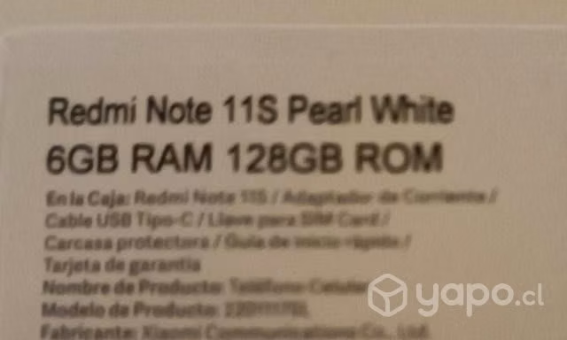 Celular impecable Redmi Note 11 S