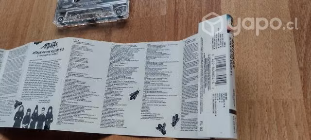 Cassette Anthrax Impecable ( Megadeth Metallica