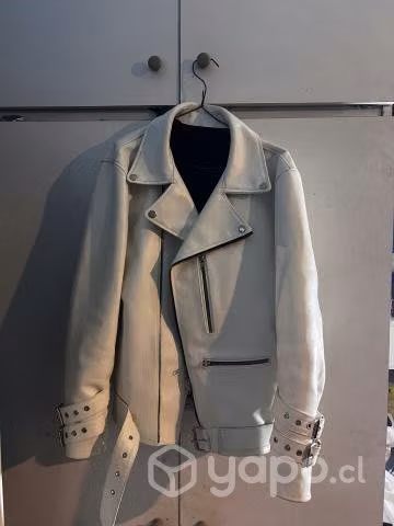 Chaqueta cuero Blanco Original - Imagen 2