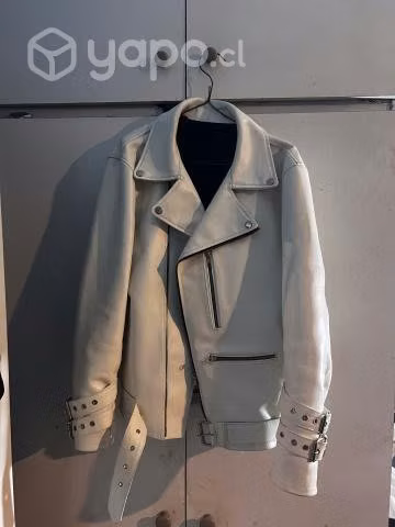 Chaqueta cuero Blanco Original - Imagen 3