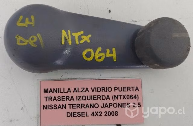 Manilla Alza Vidrio Puerta Trasera Izq (NTX064)