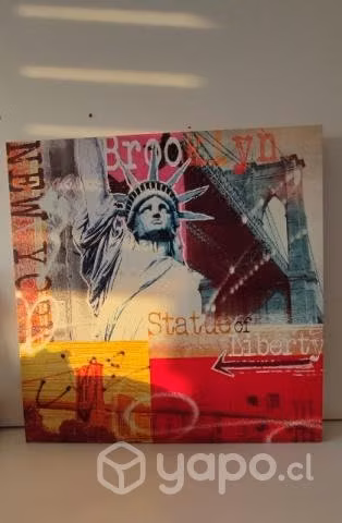 Cuadro New York . Medidas 70x70 cm