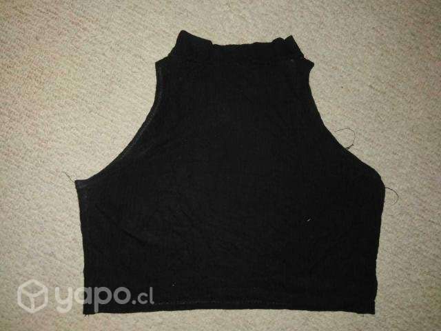 Top negro con cuello - Imagen 2