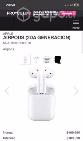 Airpods 2da Generación Originales
