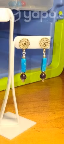 Pendientes Turquesa Amatista - Imagen 2