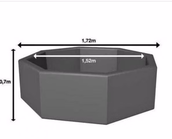 Jacuzzi inflable exagonal 4 personas