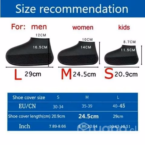 Funda de goma impermeable para zapatillas