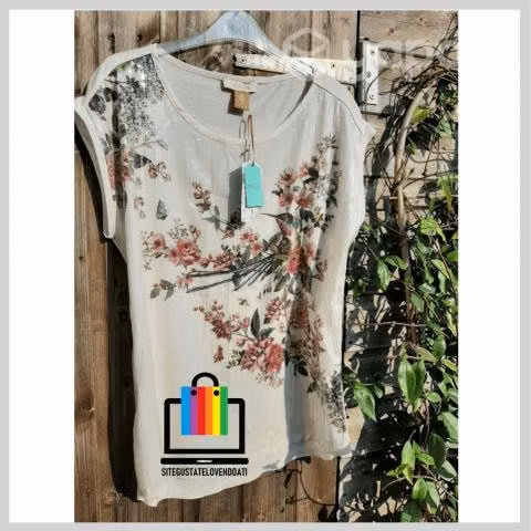 Polera Flor Pájaro Lentejuelas Oasis - Imagen 6