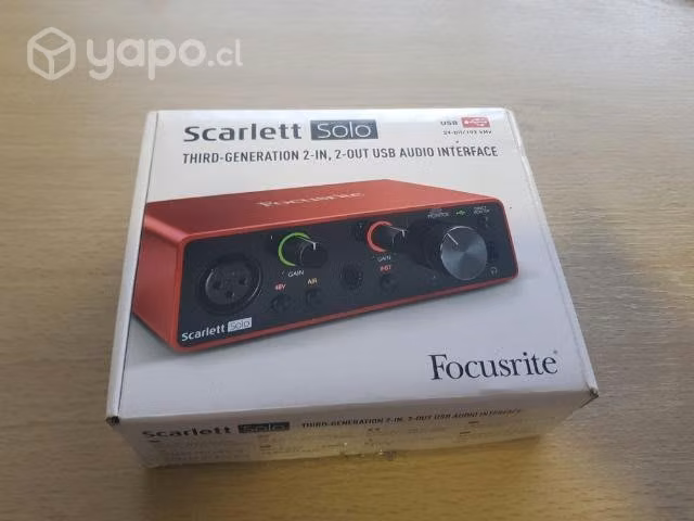 Tajeta de sonido focusrite