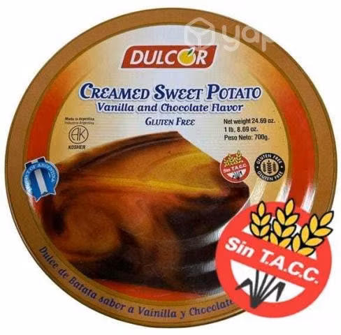 Batata con chocolate en lata