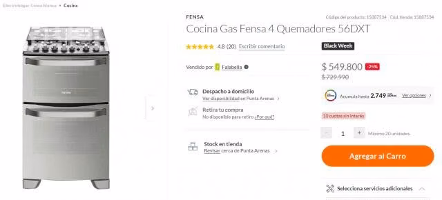 Cocina Fensa Doble Horno, impecable