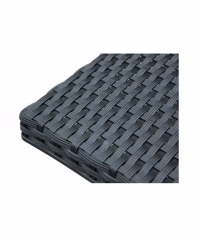 Mesa Ratán Sintético Y Metal 58x58x74cm