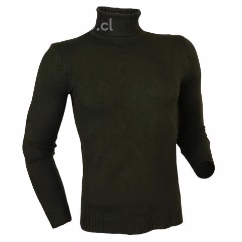 Sweater Verde XXXL New Hilo Fino Cuello Alto 805