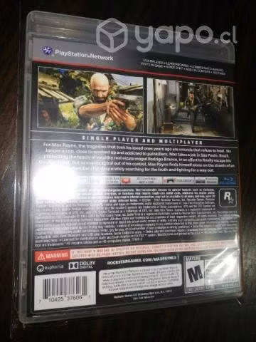 Max payne 3. ps3. subtitulado en español.