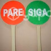 Paleta reflectante pare siga 23cm para señalizacio