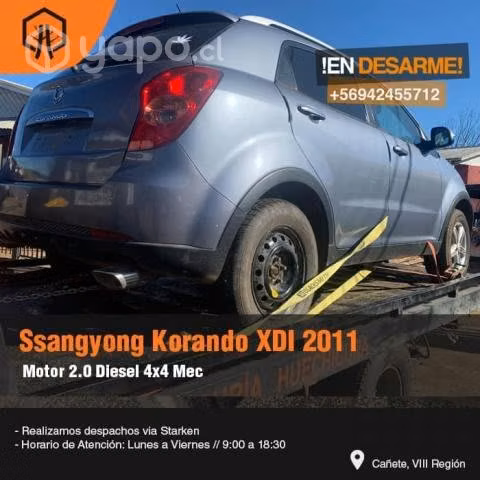 Silenciador ssangyong korando XDI 2011