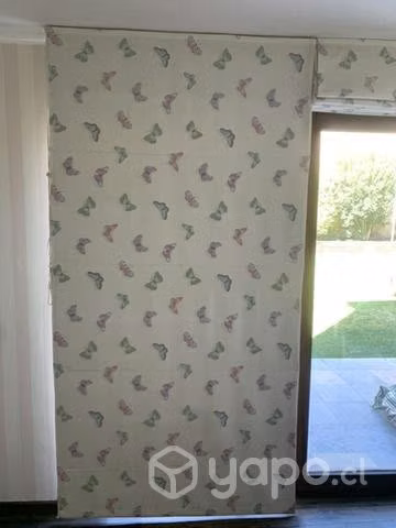 Cortinas Store niñas dos paños forrados