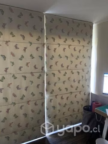 Cortinas Store niñas dos paños forrados