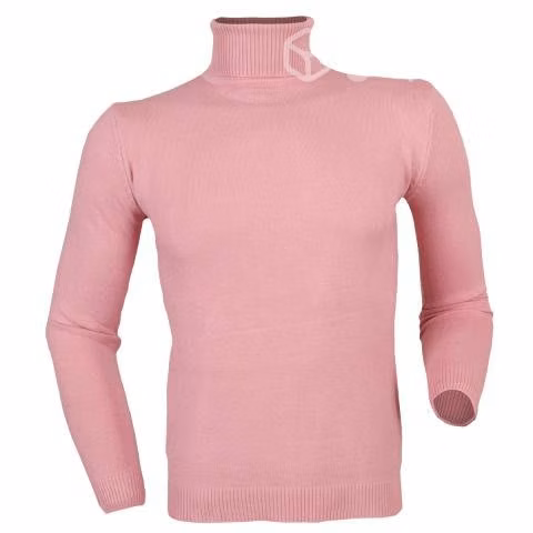 Sweater Rosa Hilo Fino Cuello Alto 805 XXXL