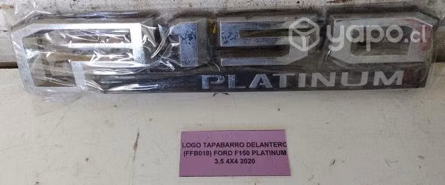 Logo Tapabarro Delantero (FFB018) Ford F150 Platin
