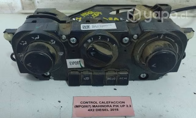 Control Calefaccion Mahindra Pik Up 2.2 2018