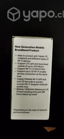 Modem wifi portátil Huawei E5573 + 2 antenas omnid