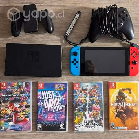 Nintendo switch + 6 juegos
