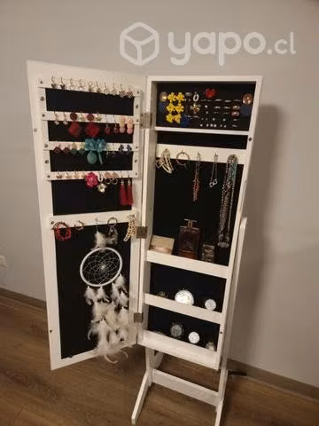 Espejo joyero nuevo 1,34 mts alto blanco