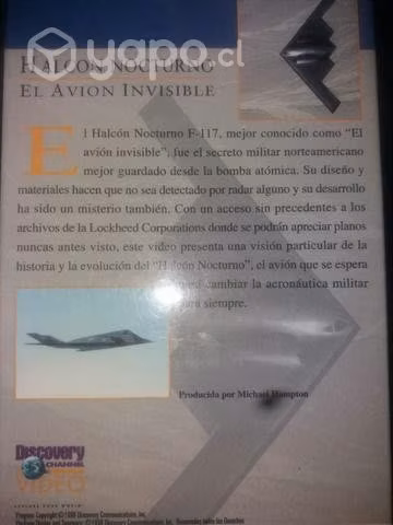 Película Documental F-117 El avión invisible vhs