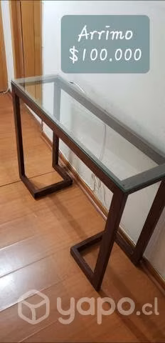 Arrimo madera y vidrio