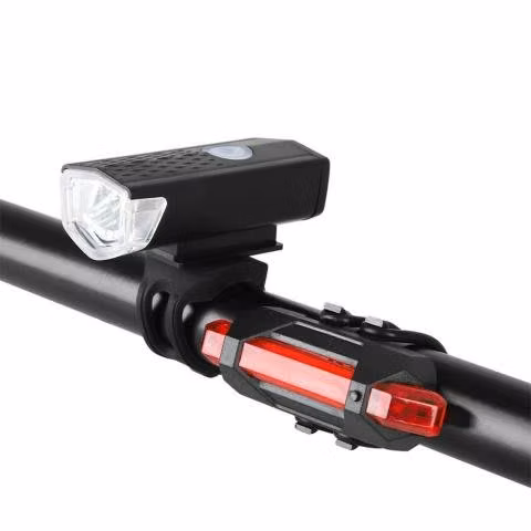 Kit Luces LED Delantera y Trasera Para Bicicleta R