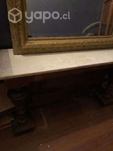 Espejo viselado con mesa arrimo(antigüedades) - Imagen 4