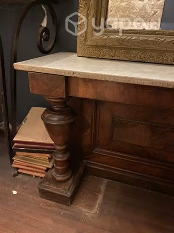 Espejo viselado con mesa arrimo(antigüedades) - Imagen 5
