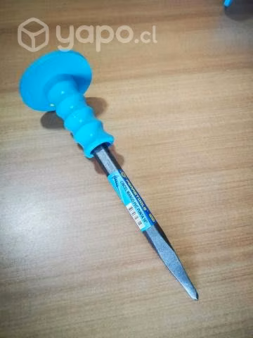 Cincel mango goma pvc punta 10"