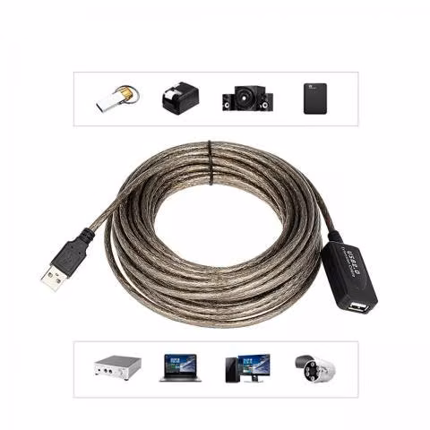 Extensión USB 10mtrs blindado sin perdida de datos