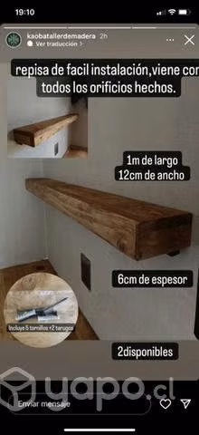 Repisa madera