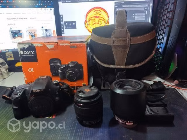 Cámara fotográfica profesional Sony a58