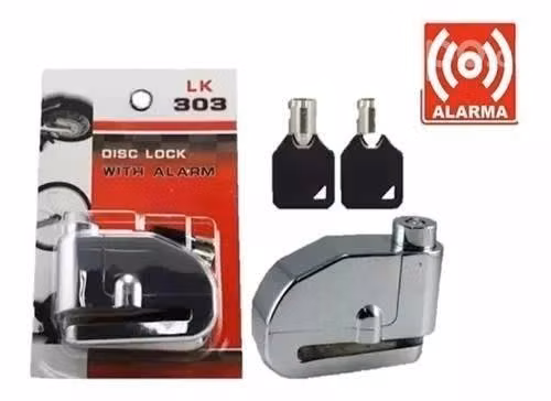 Candado Freno Disco Moto Con Alarma 125db Con Envi