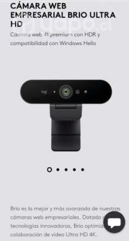 Camara web logitech ultra HD.