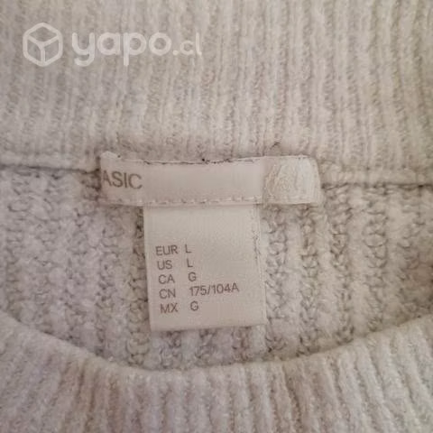 Chaleco Blanco Nieve H&M L - Imagen 4