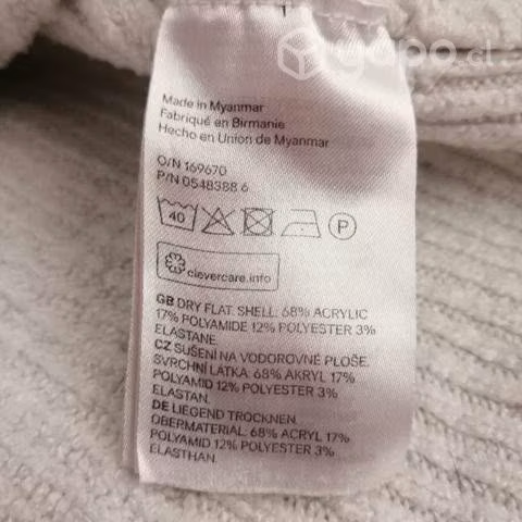 Chaleco Blanco Nieve H&M L - Imagen 3