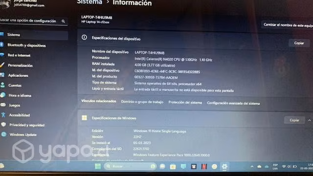 Notebook hp