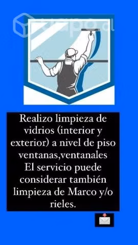 Realizo limpieza de ventanas