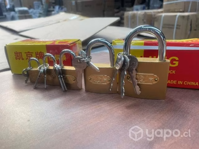 Candados marca fibra todas las medidas disponibles
