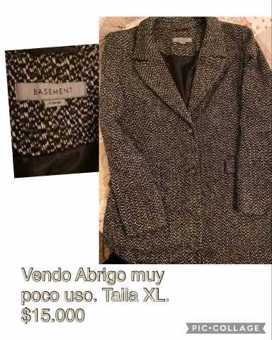 Abrigo Ash Talla 46