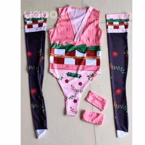 Demon Slayer Kimetsu no Yaiba Nezuko Traje de baño