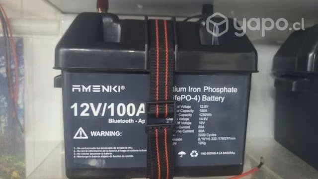 Batería Litio Lifepo4 Bluetooth Multiuso 12V/100A