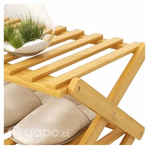 Zapatero Organizador De Madera 3 Niveles Café Clar