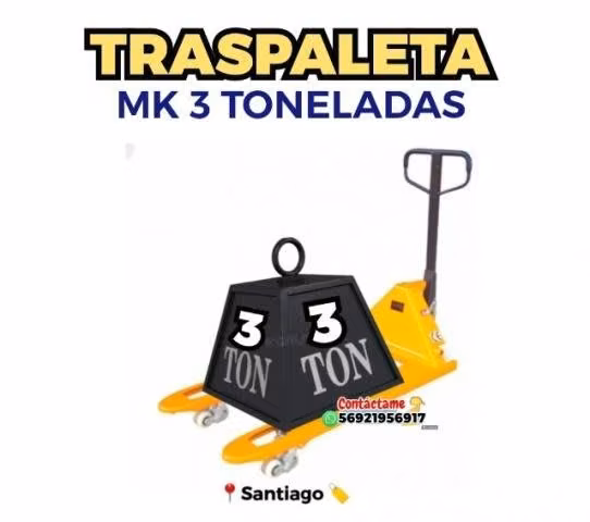 Traspaleta mk 3 toneladas